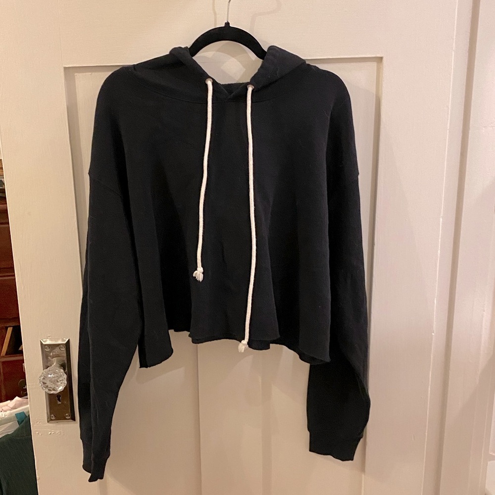Wild Fable Black Crop Hoodie